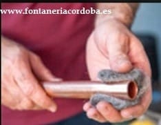 estropajo lana de acero limpiar tubos de cobre