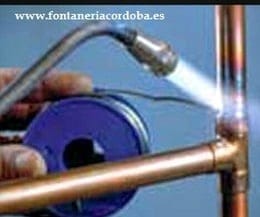 soldadura con soplete para tuberia de cobre