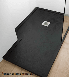 Plato de ducha de resina remate 